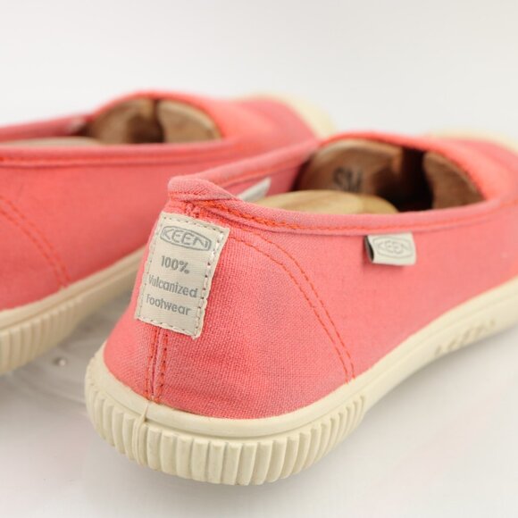 Keen Womens Maderas Slip On Shoe Size 8 Red Coral Sporty Flat Loafer Bumper Toe - Picture 3 of 12
